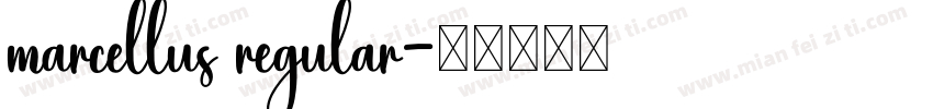 marcellus regular字体转换